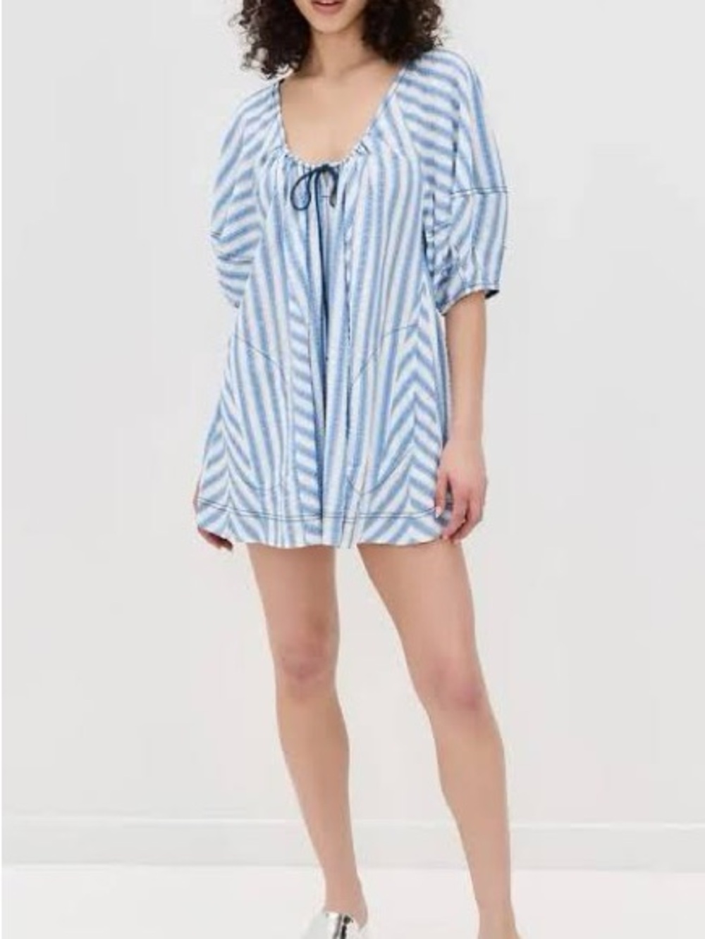 Free People NWT Bop around romper in Oxford